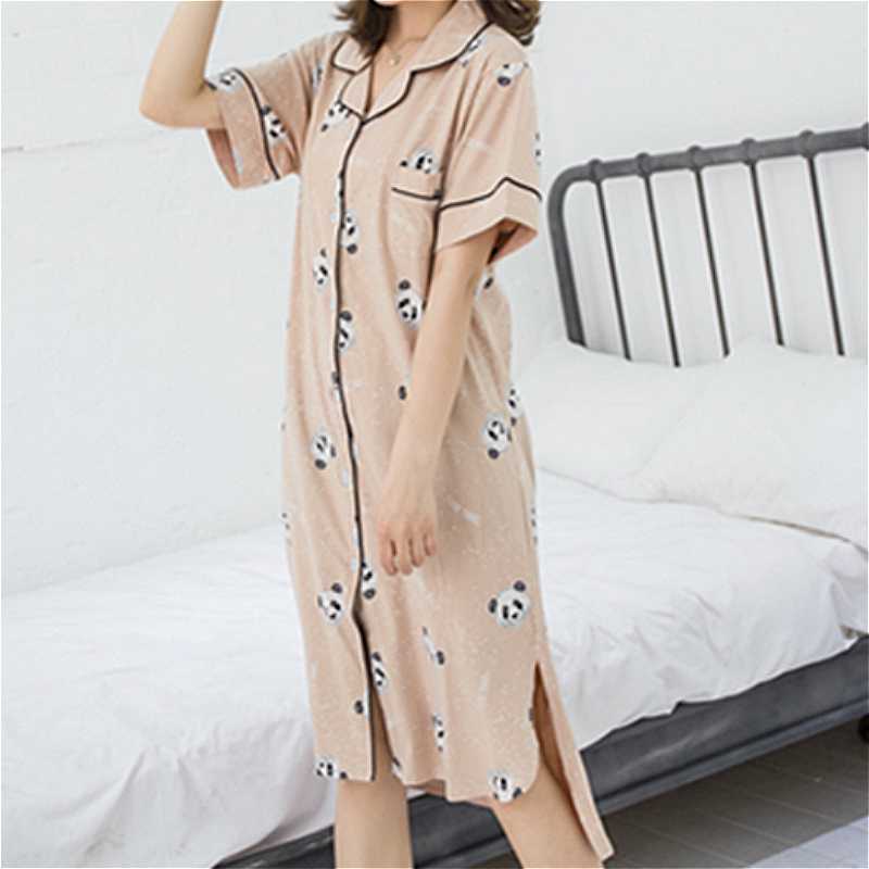 New cotton nightgown fashion short sleeve casual and comfortable Lovely cartoon female Nightdress summer women's home clothes, Dz-2804xs
New cotton nightgown fashion short sleeve casual and comfortable Lovely cartoon female Nightdress summer women's home clothes, Dz-2804xs