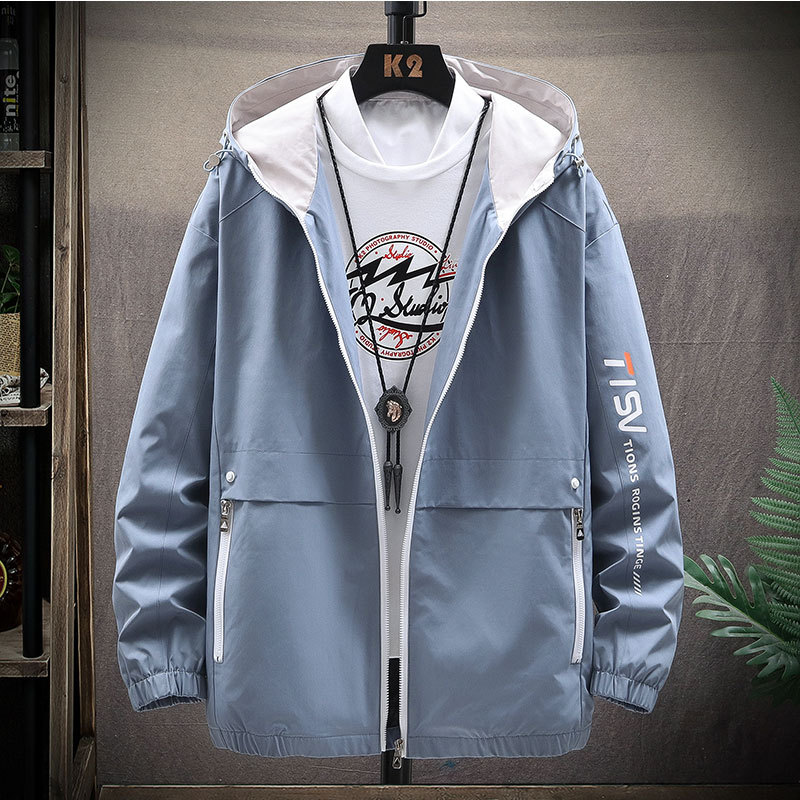 Men's Designer Jackets Couples Wear Good Quality Light and Thin Natural Color Hoodies Print Applique Panelled Blue 3 Colors
Men's Designer Jackets Couples Wear Good Quality Light and Thin Natural Color Hoodies Print Applique Panelled Blue 3 Colors