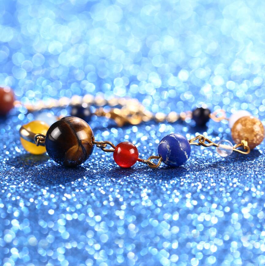 Fashionjewelry eight ball beaded bracelets natural agate bracelets special wholesale for wome0n hot fashion Z250910