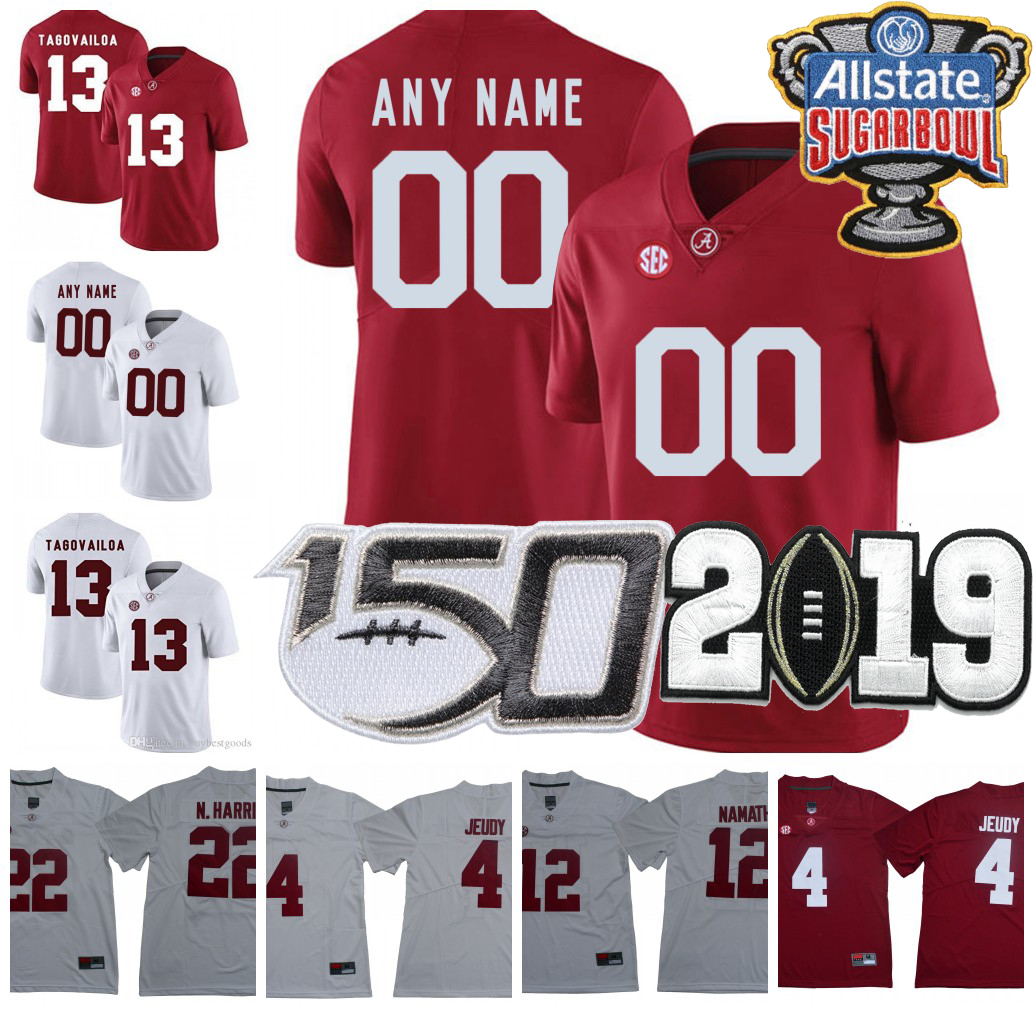 Custom NCAA Alabama Crimson Tide Football #5 #13 #6 Devonta Smith 2 Keilan Robinson 44 Forrest Gump 1 Nick Saban 150TH Jersey Stitched01, Black;red
Custom NCAA Alabama Crimson Tide Football #5 #13 #6 Devonta Smith 2 Keilan Robinson 44 Forrest Gump 1 Nick Saban 150TH Jersey Stitched01, Black;red