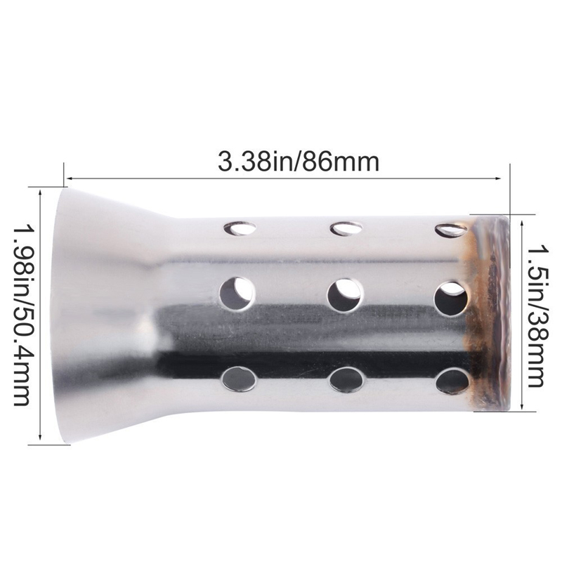 Motorcycle Exhaust System Adjustable Motorcycle Silencers Universal 51mm Muffler Racing Street Bike Scooter