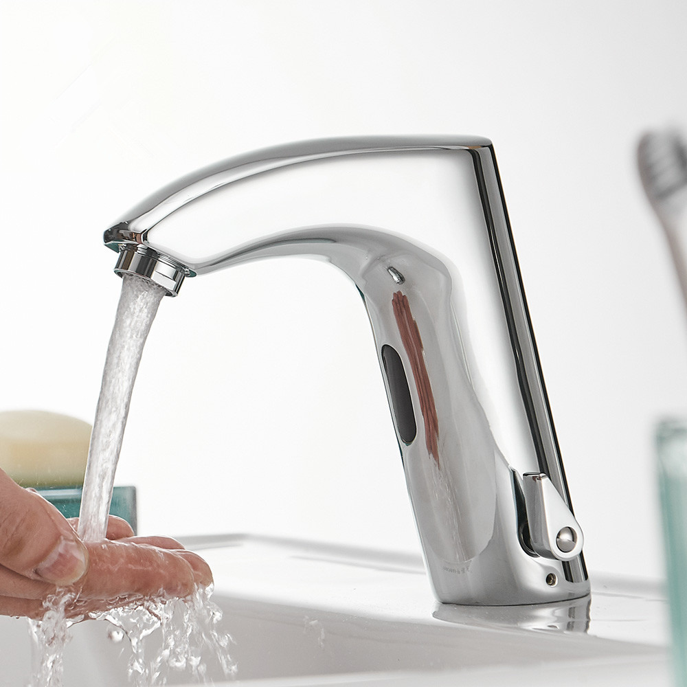 Bathroom Faucet Electric Automatic Sensor Faucet Touchless Kitchen Sink Basin Battery Power Hot And Cold Water Mixer Taps
Bathroom Faucet Electric Automatic Sensor Faucet Touchless Kitchen Sink Basin Battery Power Hot And Cold Water Mixer Taps