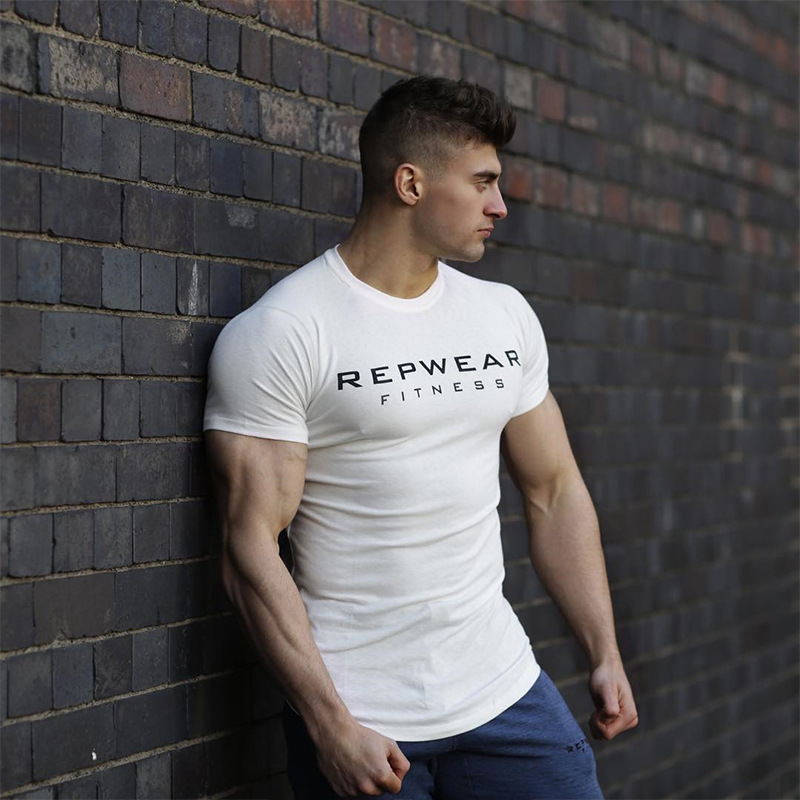 Men Spring Summer Fitness Short-Sleeved Men's Athletic T-shirt Street Casual Fashion Printed Training T-shitrt Breathable, Black
Men Spring Summer Fitness Short-Sleeved Men's Athletic T-shirt Street Casual Fashion Printed Training T-shitrt Breathable, Black