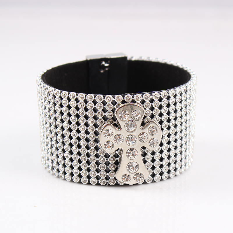 Rhinestone Crystal Bling Wide Wrap Bracelets Suede Leather Wrap Magnetic Bracelet Wristband Cross Charm Bangles
Rhinestone Crystal Bling Wide Wrap Bracelets Suede Leather Wrap Magnetic Bracelet Wristband Cross Charm Bangles