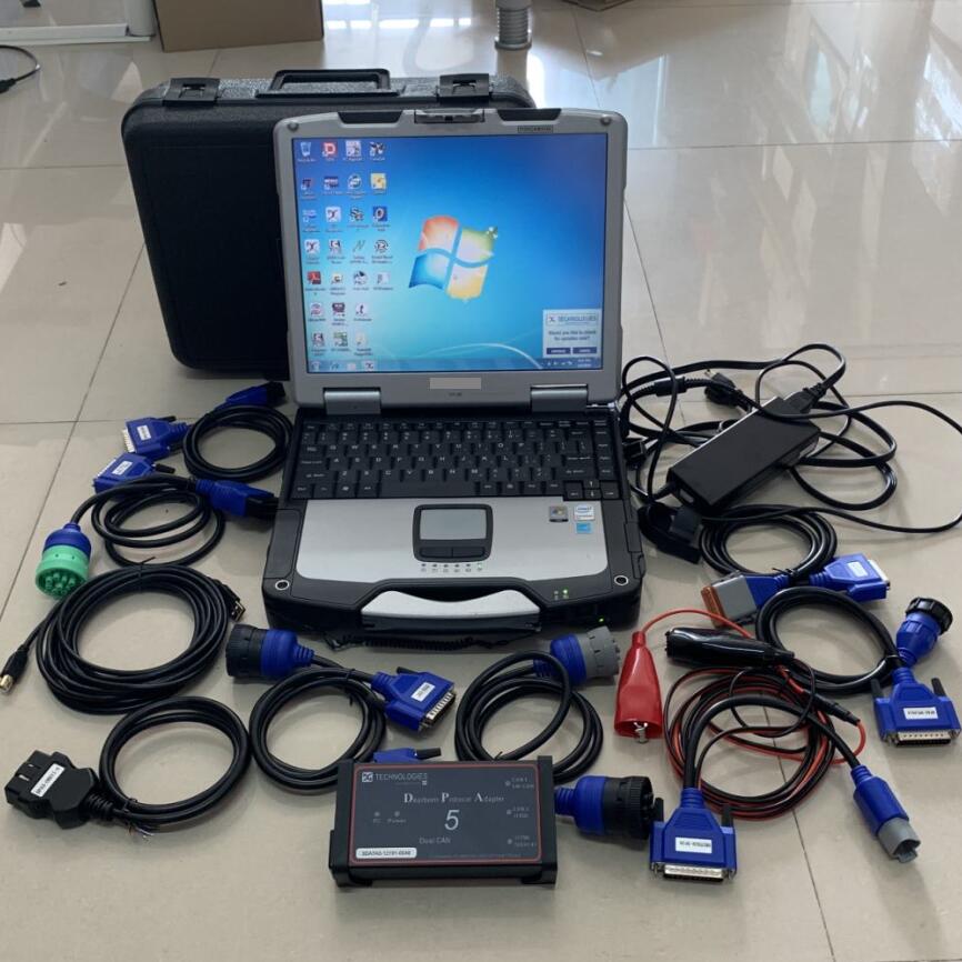 Diesel Truck Diagnostic Scanner Tool Full Set DPA5 Dearborn Protocol Adapter 5 with laptop cf-30 touch computer
Diesel Truck Diagnostic Scanner Tool Full Set DPA5 Dearborn Protocol Adapter 5 with laptop cf-30 touch computer