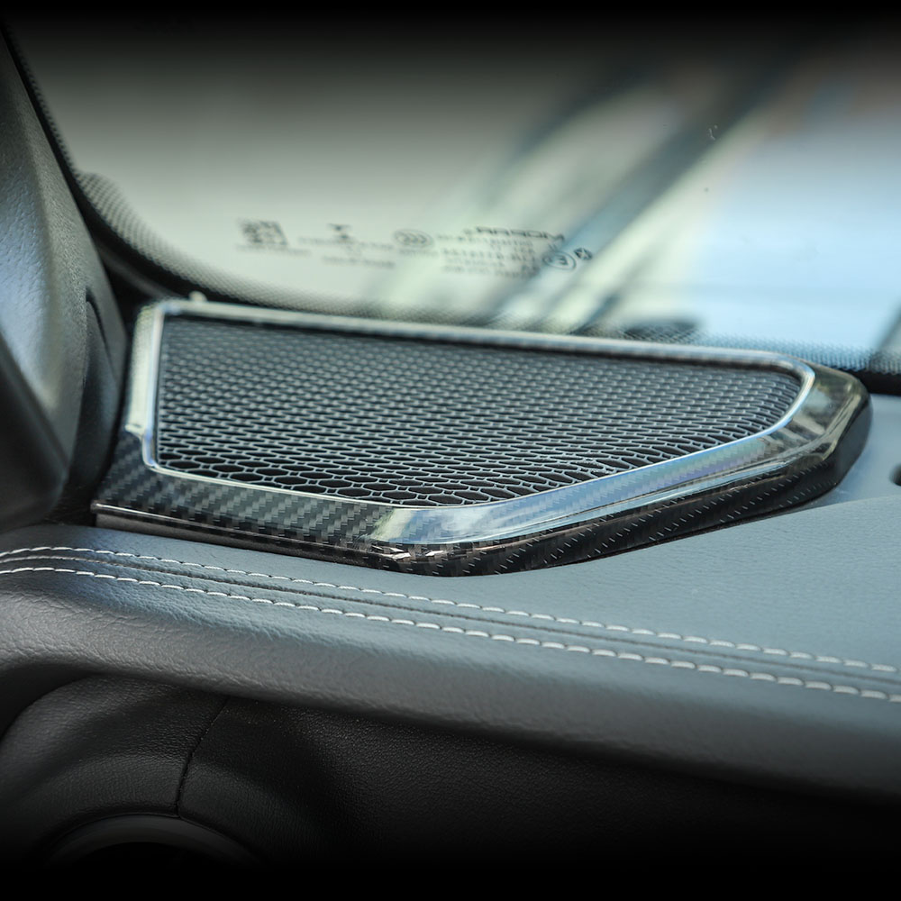 Carbon Fiber ABS A Column Speaker Ring Decoration Cover For Jeep Wrangler JL 2018+ Auto Interior Accessories