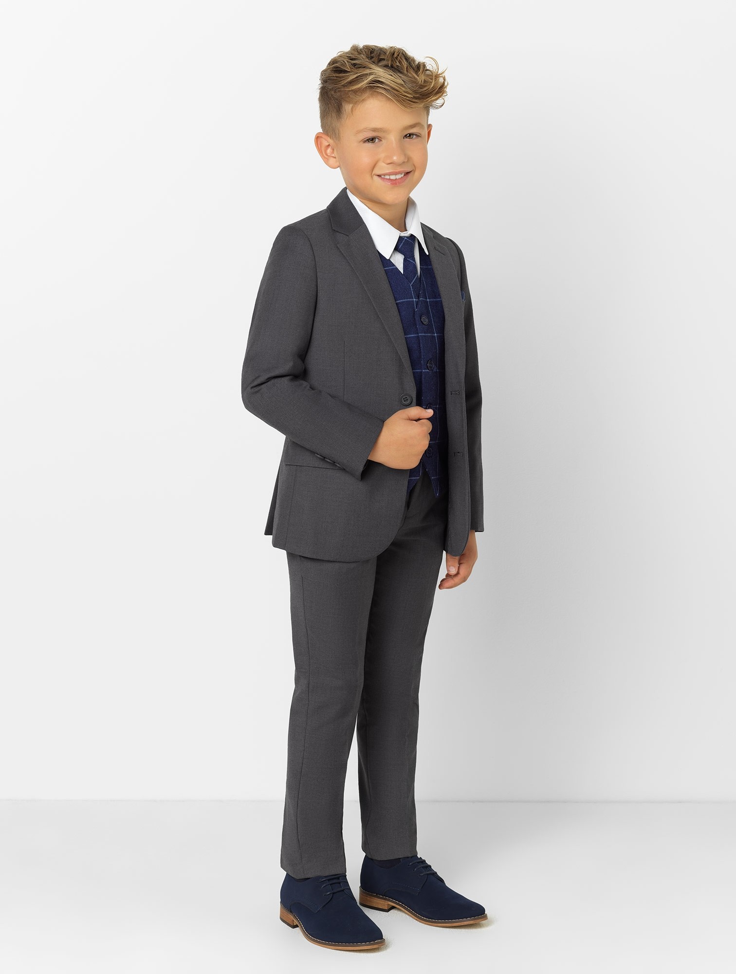 Handsome Kids Formal Wear Peaked Lapel 2 Pieces Wedding Tuxedos High Quality Boy's Formal Wear Pants Suits