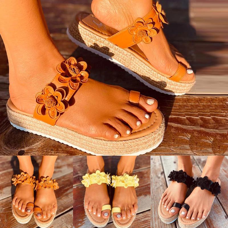 Women Sandals Open Toe Flower Pattern Thick Bottom Flip Flop Weaving Slippers Summer Platform Shoes Beach Sandals plus-size#0505, Black
Women Sandals Open Toe Flower Pattern Thick Bottom Flip Flop Weaving Slippers Summer Platform Shoes Beach Sandals plus-size#0505, Black