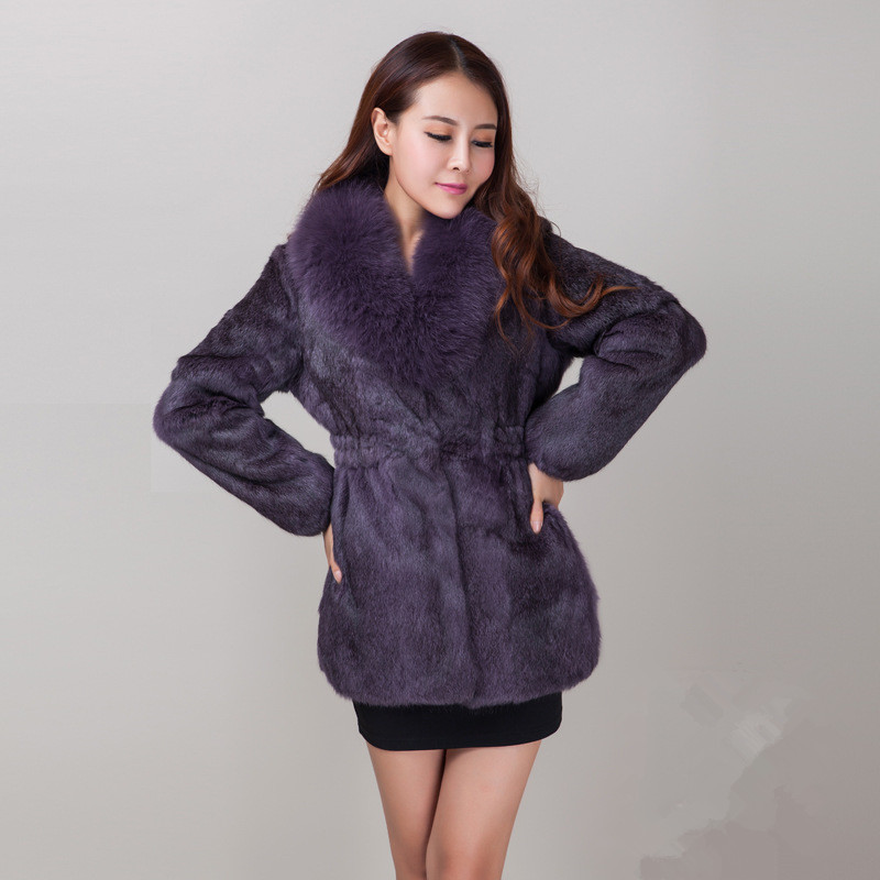 Real Fur Coat Female Jacket With Fur Collar Natural Rex Jackets For Women Winter Coats Plus Size WYQ828, Green 
Real Fur Coat Female Jacket With Fur Collar Natural Rex Jackets For Women Winter Coats Plus Size WYQ828, Green