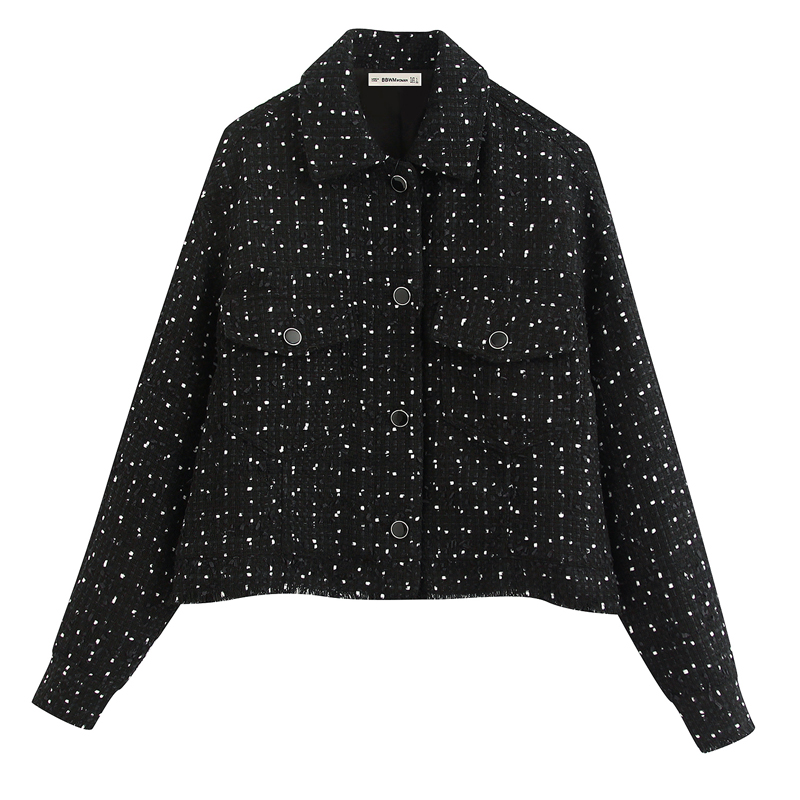 Vintage Chic Pockets Single Breasted Tweed Jackets Women Fashion Turn-down Collar Coats Elegant Ladies Long Sleeve Jackets, Pic
Vintage Chic Pockets Single Breasted Tweed Jackets Women Fashion Turn-down Collar Coats Elegant Ladies Long Sleeve Jackets, Pic