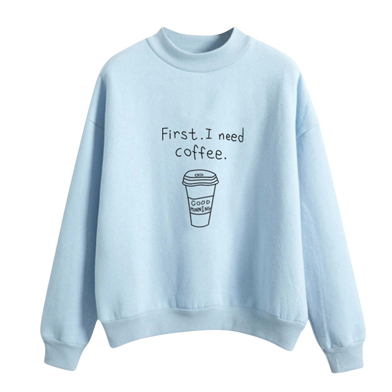 Polerones Mujer 2019 Women O-Neck Fashion Casual Solid Color Coffee Cup Pattern Long Sleeve Plus Velvet Sweatshirt Dropship L29, Blue
Polerones Mujer 2019 Women O-Neck Fashion Casual Solid Color Coffee Cup Pattern Long Sleeve Plus Velvet Sweatshirt Dropship L29, Blue