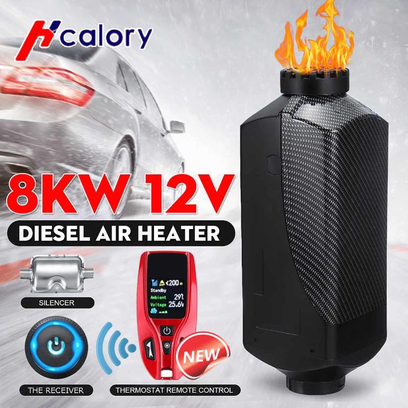 

HCalory 12V 8KW Air Diesels Fuel Car Heater New Remote control+Free for RV Car Truck Motor Home Boat Bus Motorhome
