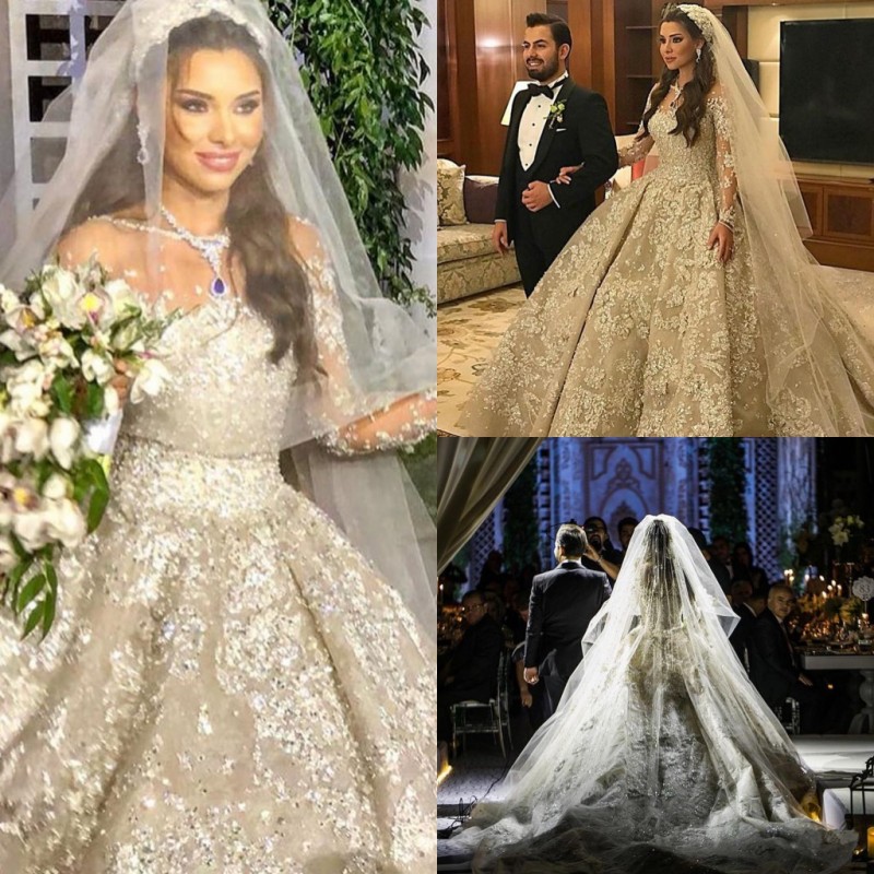 Ball Gown Wedding Dresses Long Sleeve Jewel Neck Appliques Beads Lace Bridal Gowns Sweep Train Vestidos De Novia, Purple
Ball Gown Wedding Dresses Long Sleeve Jewel Neck Appliques Beads Lace Bridal Gowns Sweep Train Vestidos De Novia, Purple
