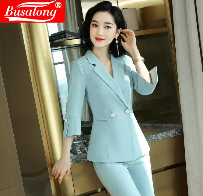 2020 Fashion Summer split sleeve women pant suit formal interview female jacket and trouser ladies Office Workwear sets, Coat and pant1
2020 Fashion Summer split sleeve women pant suit formal interview female jacket and trouser ladies Office Workwear sets, Coat and pant1