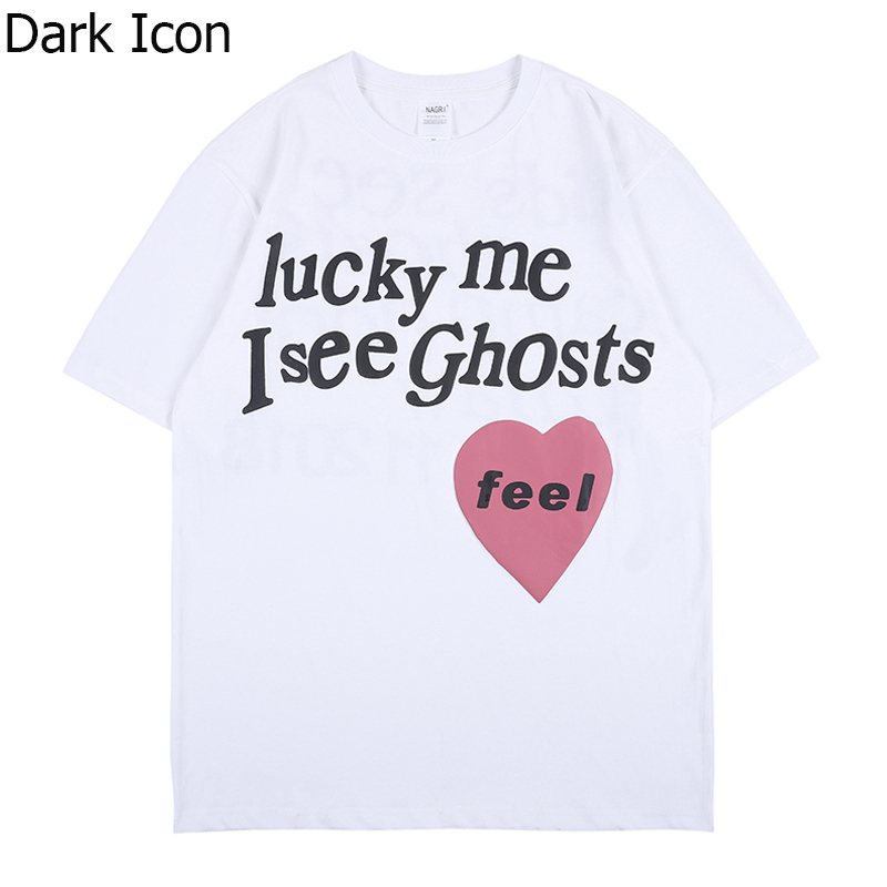 Dark Icon Lucky me I see ghost Printed Tshirt 2020 Summer streetwear T-shirt Short Sleeved Minimalist Tee High Street T shirt Men, Le19382xt gray
Dark Icon Lucky me I see ghost Printed Tshirt 2020 Summer streetwear T-shirt Short Sleeved Minimalist Tee High Street T shirt Men, Le19382xt gray