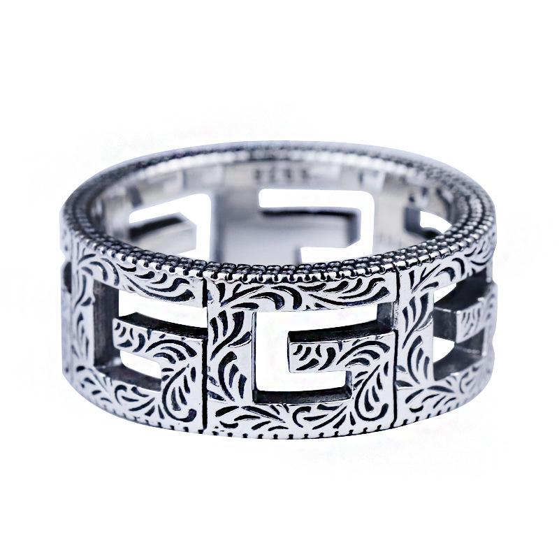 best sell Rings Silver plated ring Personality Ring Simple Trend Ring Hip-hop Style Fashion Jewelry Supply