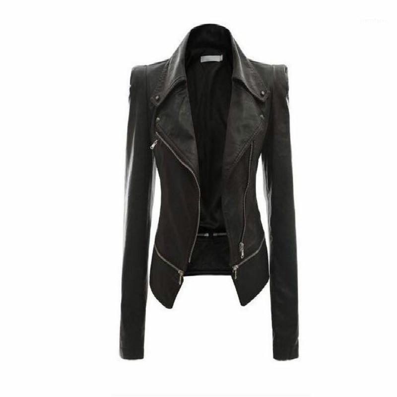 Women's Leather & Faux Wholesale- Women Jacket Rivet Zipper Motorcycle Turn Down Collar Chaquetas Mujer Argyle Pattern S-3XL1, Black
Women's Leather & Faux Wholesale- Women Jacket Rivet Zipper Motorcycle Turn Down Collar Chaquetas Mujer Argyle Pattern S-3XL1, Black