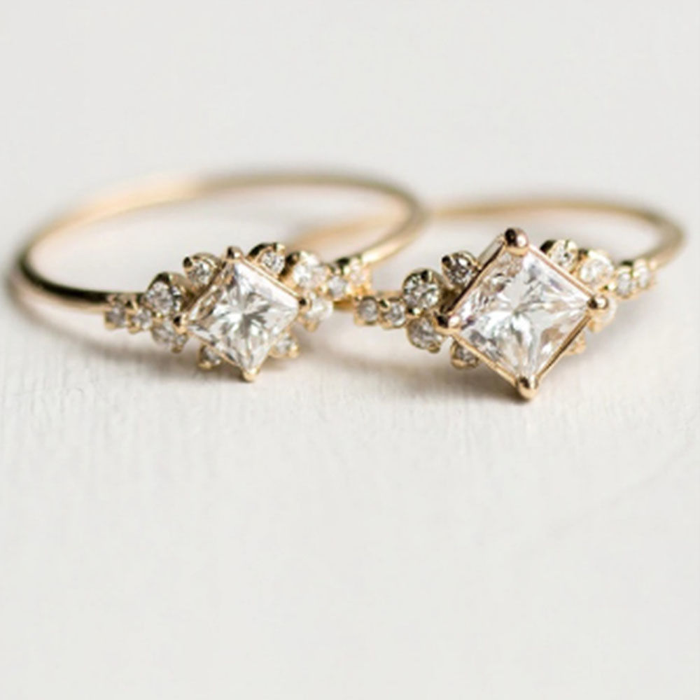 Wholesale-square diamond zircon ring cross-border designed for 14 k gold engagement tail ring in Europe and the United states
Wholesale-square diamond zircon ring cross-border designed for 14 k gold engagement tail ring in Europe and the United states