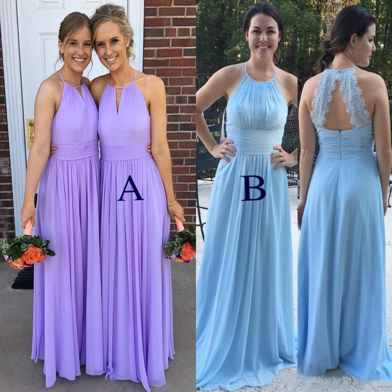 2019 Simple Chiffon Halter Bridesmaid Dresses Spring Summer Lace Beach Wedding Guest Dresses Pleats Long Maid Of Honor Gowns Cheap
2019 Simple Chiffon Halter Bridesmaid Dresses Spring Summer Lace Beach Wedding Guest Dresses Pleats Long Maid Of Honor Gowns Cheap