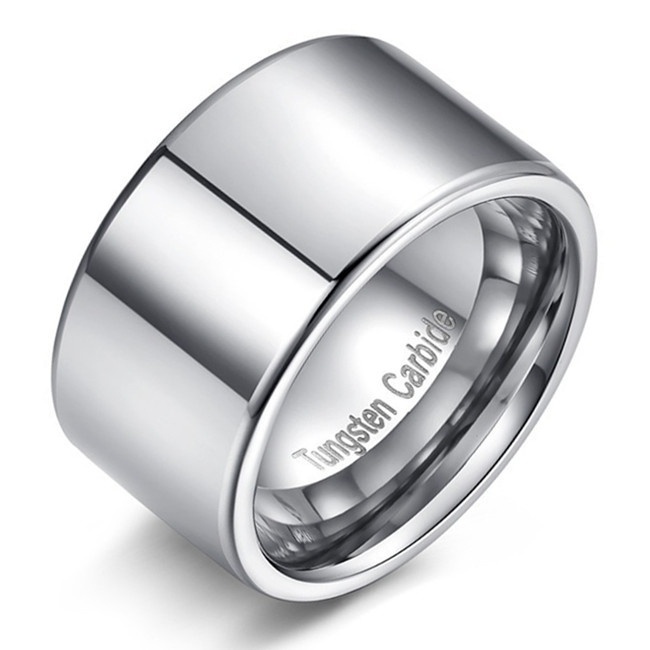 Men''s Jewelry 12mm Wide Simple Style High Polish Tungsten Carbide Steel Exquisite Ring New Elegant Engagement Wedding Band - Silver - By Ma
Men''s Jewelry 12mm Wide Simple Style High Polish Tungsten Carbide Steel Exquisite Ring New Elegant Engagement Wedding Band - Silver - By Ma