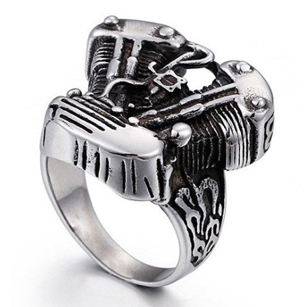 Men's stainless steel bicycle ring jewelry engine punk ring retro Gothic engine Harley Ring FREE SHIPPING
Men's stainless steel bicycle ring jewelry engine punk ring retro Gothic engine Harley Ring FREE SHIPPING