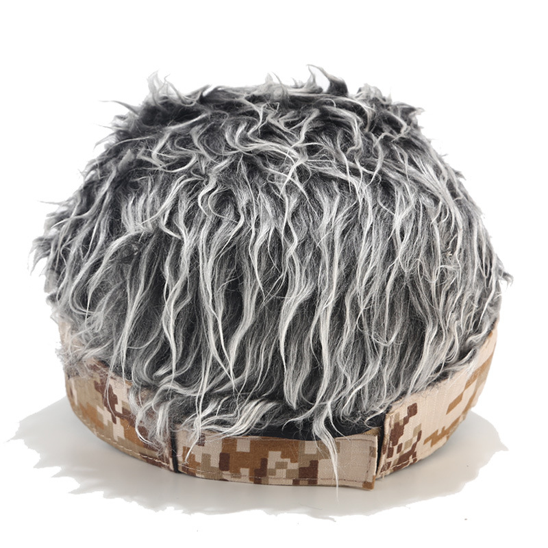 Hot New Fashion Novelty Baseball Cap Fake Flair Hair Sun Visor Hats Men's Women's Toupee Wig Funny Hair Loss Cool Gifts Golf Cap