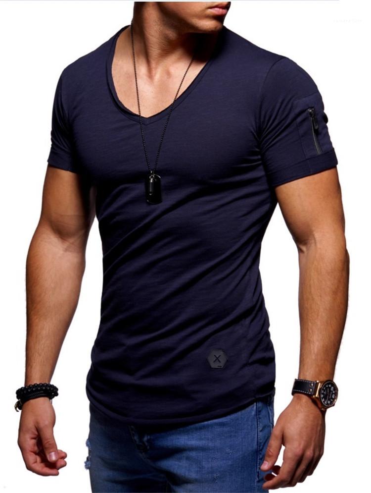 Summer New Cotton Blend V Neck Short Sleeve TShirt Men Fashion Trends Fitness Tshirt Mens Tops Tees, White;black
Summer New Cotton Blend V Neck Short Sleeve TShirt Men Fashion Trends Fitness Tshirt Mens Tops Tees, White;black