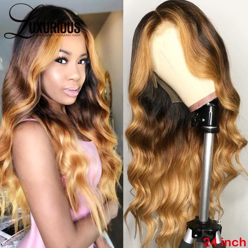 Body Wave Honey Blonde Brown Ombre Human Hair Wig Brazilian Remy Closure Wig #27 Colored 360 Lace Frontal Pre Plucked, As pic
Body Wave Honey Blonde Brown Ombre Human Hair Wig Brazilian Remy Closure Wig #27 Colored 360 Lace Frontal Pre Plucked, As pic