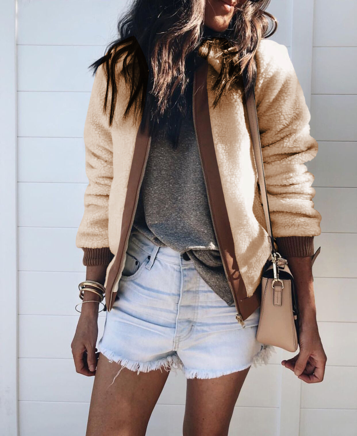 Contrast Color Womens Designer Jackets Fashion Panelled Zipper Lapel Neck Womens Coats Casual Loose Females Clothing, Beige
Contrast Color Womens Designer Jackets Fashion Panelled Zipper Lapel Neck Womens Coats Casual Loose Females Clothing, Beige