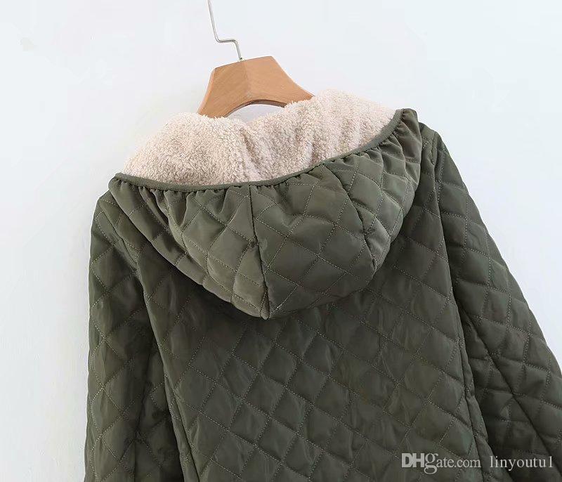 women coats Fashion Winter Women Long Sleeve Hooded Sweatshirt Coat Warm Thicken Zipper Outerwear Hoodies Jacket Female Coats