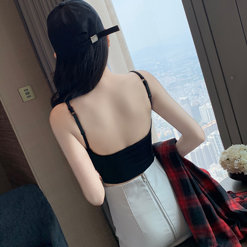 U-shaped Sexy Crop Tops Tube Top Female Streetwear Sleeveless Seamless Sports Lingerie Tee Bra Crop Top Bandeau Tank, Black
U-shaped Sexy Crop Tops Tube Top Female Streetwear Sleeveless Seamless Sports Lingerie Tee Bra Crop Top Bandeau Tank, Black