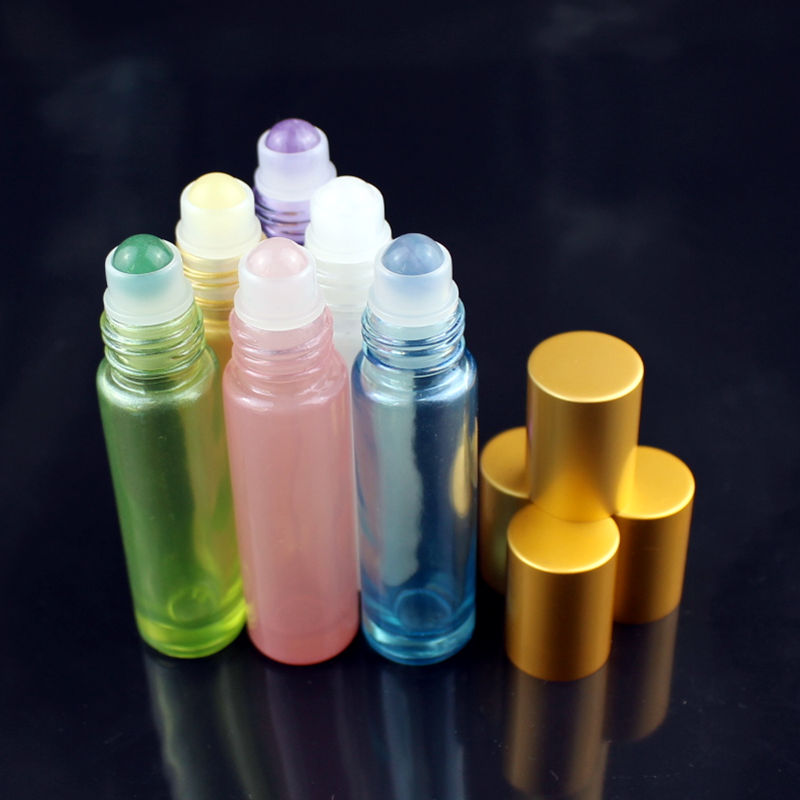 1PC 10ml Colorful Glass Essential Oil Bottle with Natural Gemstone Roller Ball Empty Refillable Perfume Bottles Liquid Roll On
1PC 10ml Colorful Glass Essential Oil Bottle with Natural Gemstone Roller Ball Empty Refillable Perfume Bottles Liquid Roll On