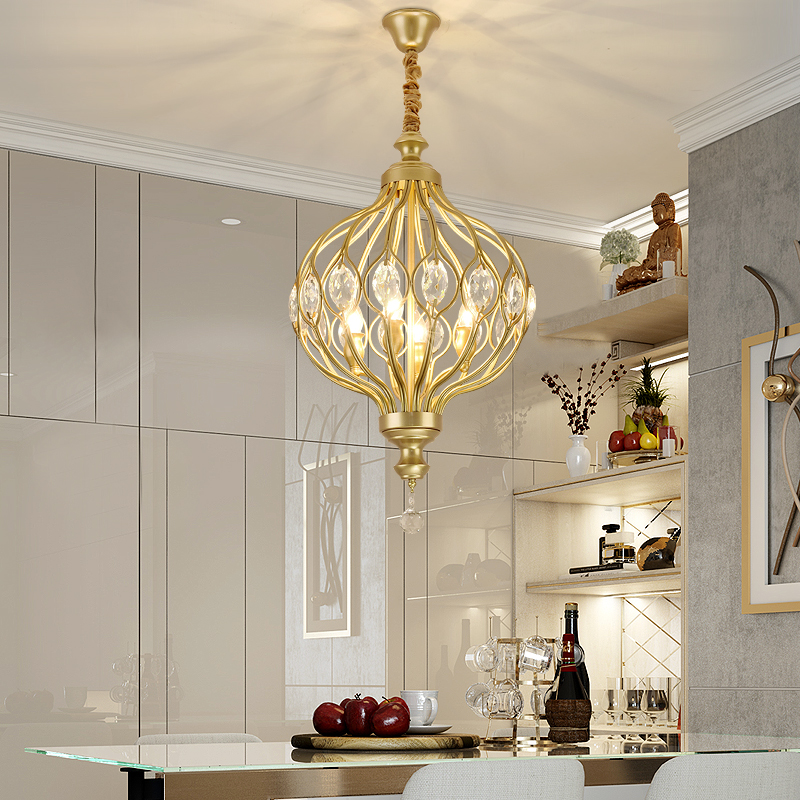 

Modern Crystal Chandelier Lighting For Kitchen Bedroom Art Deco E14 LED Chandeliers Ceiling Lustre Cristal Light Fixtures Gold 90-260V