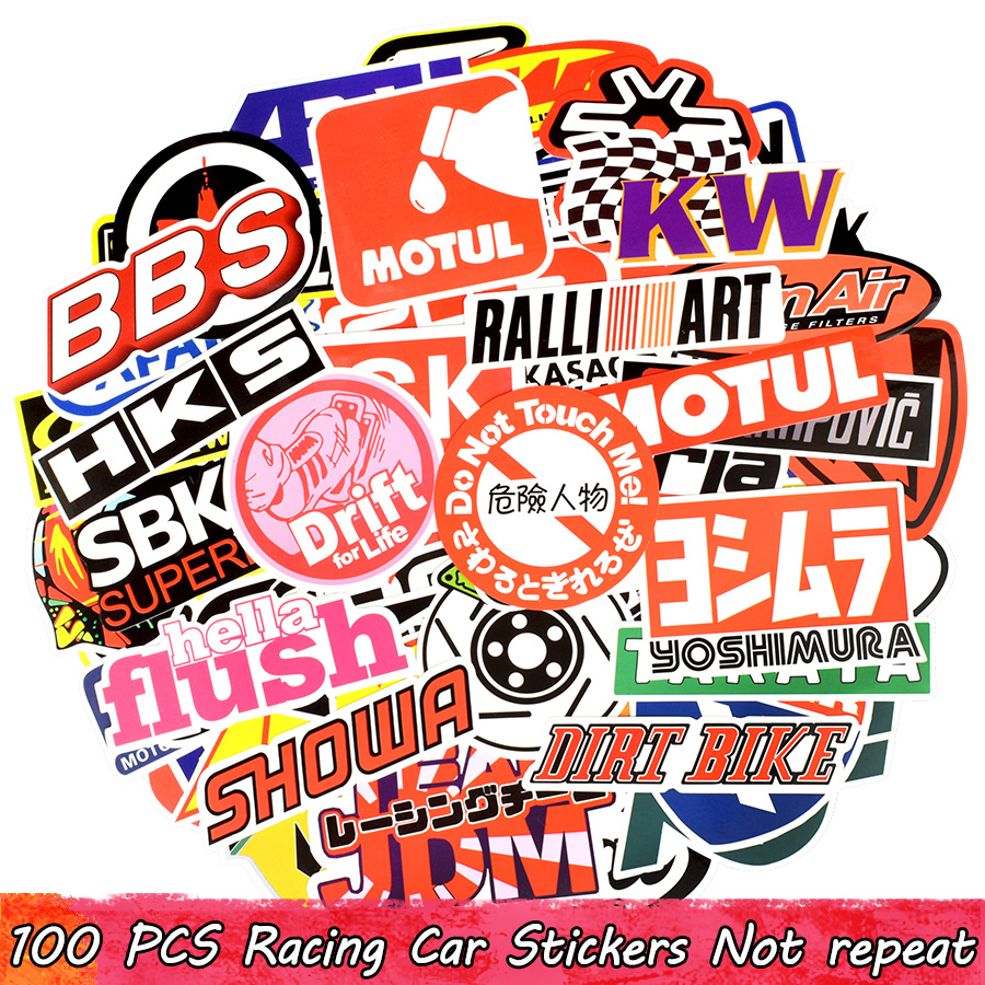 100 PCS Racing Car Home Decoration Stickers Graffiti JDM Car Modification Waterproof Sticker for Motorcycle Bicycle Helmet Suitcase Laptop
100 PCS Racing Car Home Decoration Stickers Graffiti JDM Car Modification Waterproof Sticker for Motorcycle Bicycle Helmet Suitcase Laptop