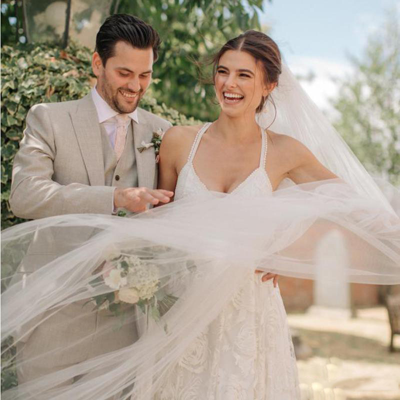 Light Champagne Three Pieces (Coat+Pant+Vest) Wedding Tuxedos Notched Lapel One Button Fitted Suits Sets Men's Winter and Autumn Clothes