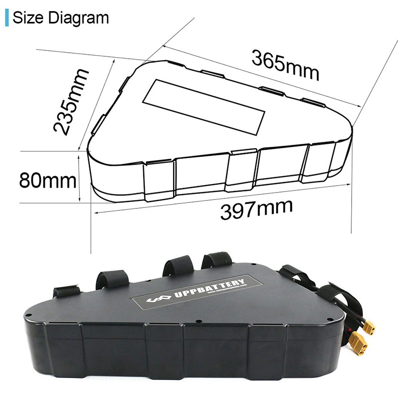 Electric bike triangle battery 52V 20Ah ebike lithium ion Battery pack with 3A fast charger for 1000W electric bicycle motor
Electric bike triangle battery 52V 20Ah ebike lithium ion Battery pack with 3A fast charger for 1000W electric bicycle motor