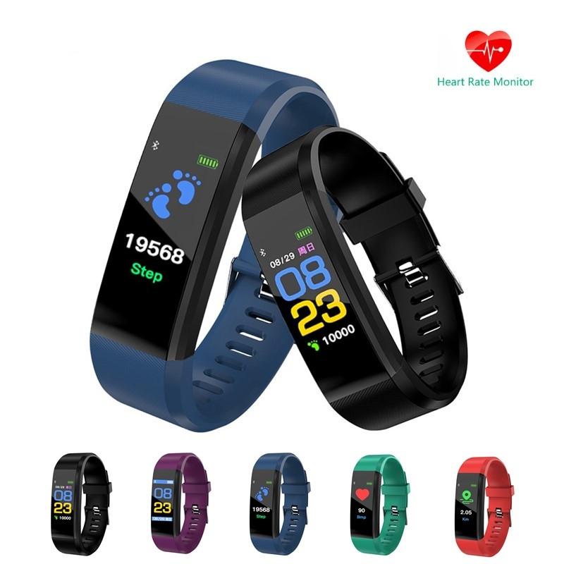 ID115 Bluetooth Smart Wristband Pedometer Band Fitness Tracker Bluetooth 40 Wristband Step Counter Sleep Monitor Bracelet Sport P4