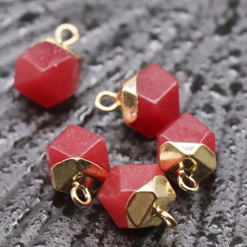 Men's and Women's Necklaces Natural Stone Plating Phnom Penh Geometric Pendant Energy Cure Easter Gifts