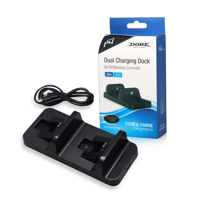 Fast Charger For PS4 Controller Gamepad For Playstation 4 Controle Double Handle Chargers Dock Dual USB Charging Station Stand
