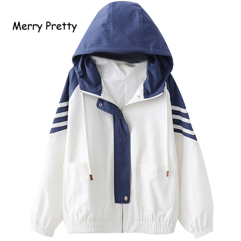 Merry Pretty Women Basic Jackets Female Zipper Pockets Casual Long Sleeve Coats Autumn Winter Hooded Jacket Windbreaker Coat, As pic
Merry Pretty Women Basic Jackets Female Zipper Pockets Casual Long Sleeve Coats Autumn Winter Hooded Jacket Windbreaker Coat, As pic