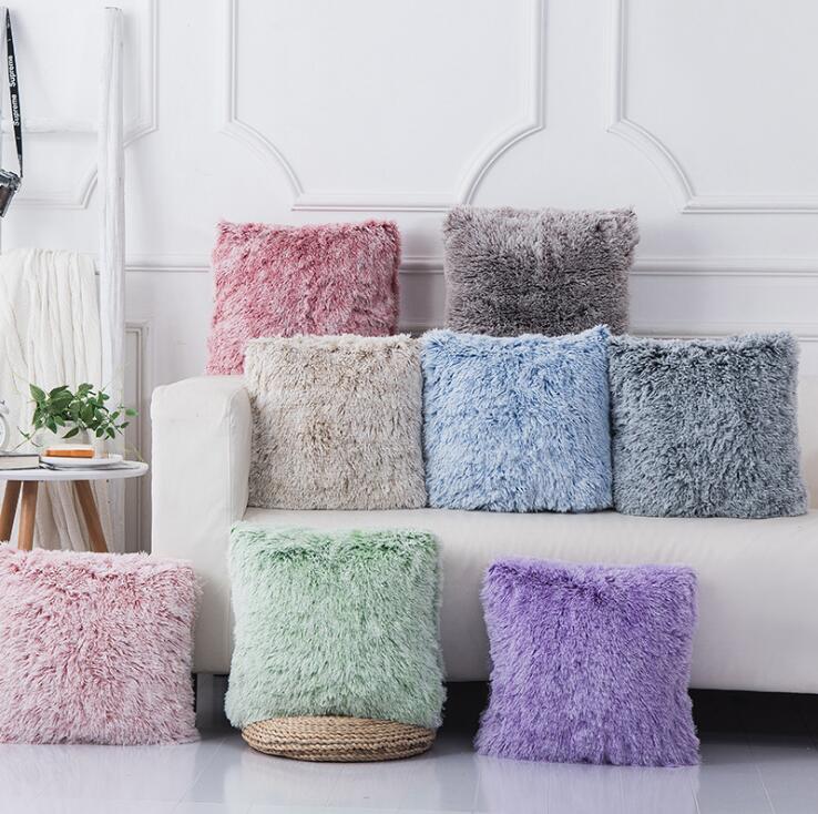 Soft Plush Pillow Case Candy Color Pillowcase Pillow Cover Double Face Car Cushion Cover Home Sofa Decoration, As picture shown
Soft Plush Pillow Case Candy Color Pillowcase Pillow Cover Double Face Car Cushion Cover Home Sofa Decoration, As picture shown