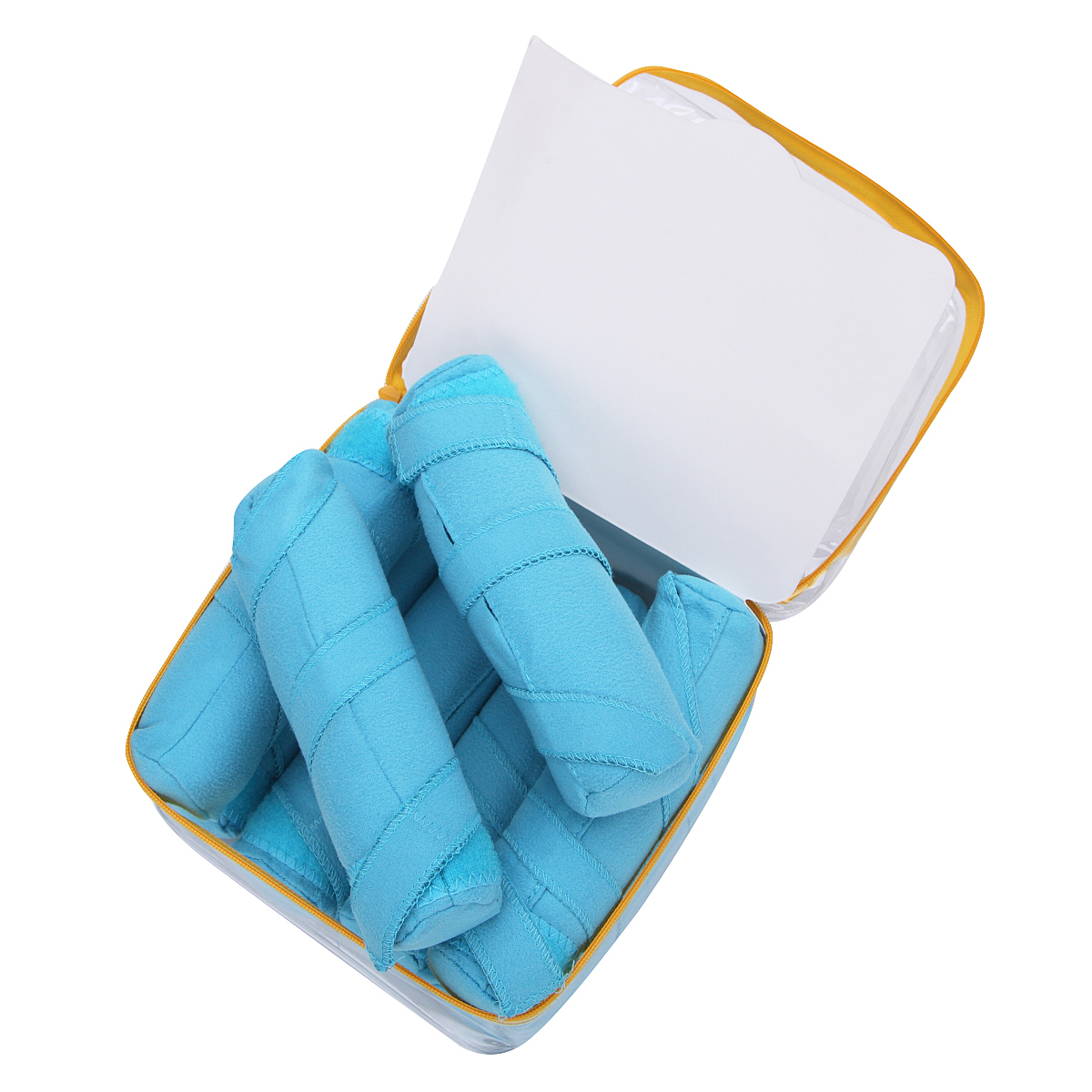 8/16pcs Hair Rollers Sleep Styler Kit Long Cotton Curlers Diy Styling Tools Blue Color Magic Hair Dressing Charming Hairstyle