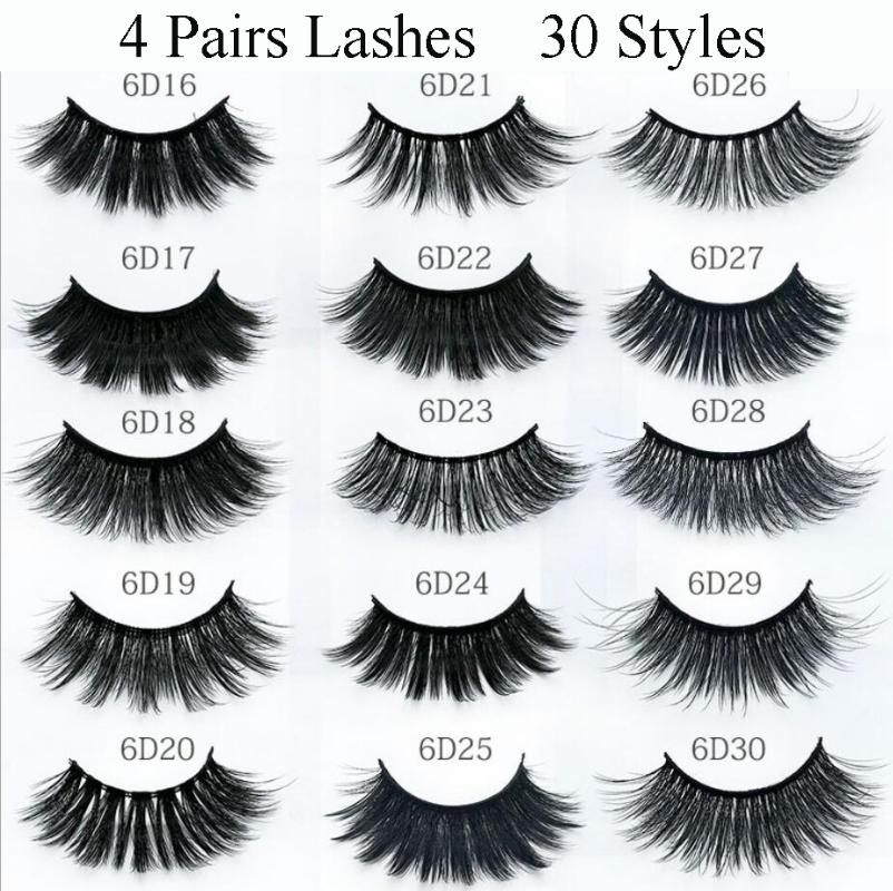 30 Types 4 Pairs 25mm 3D Mink False Eyelashes Criss-cross Fluffy Dramatic Volume Lashes Extension Handmade Eye Makeup Tools
30 Types 4 Pairs 25mm 3D Mink False Eyelashes Criss-cross Fluffy Dramatic Volume Lashes Extension Handmade Eye Makeup Tools