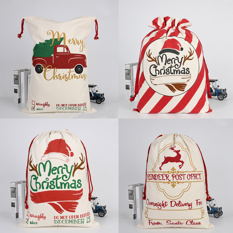5pcs/lot Christmas Gift Santa Sacks Large Candy Pouch Merry Christmas Drawstring Canvas Gift Bags For New Year Rustic Packaging
5pcs/lot Christmas Gift Santa Sacks Large Candy Pouch Merry Christmas Drawstring Canvas Gift Bags For New Year Rustic Packaging