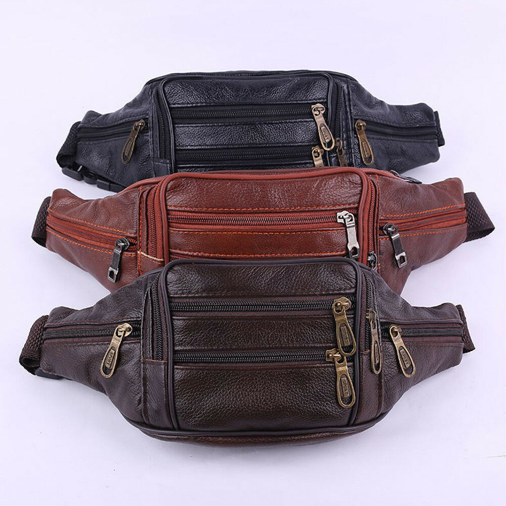 New Men Leather Hip Belt Fanny Pack Waist Purse sling Bag Wallet Purse Holder, Black
New Men Leather Hip Belt Fanny Pack Waist Purse sling Bag Wallet Purse Holder, Black
