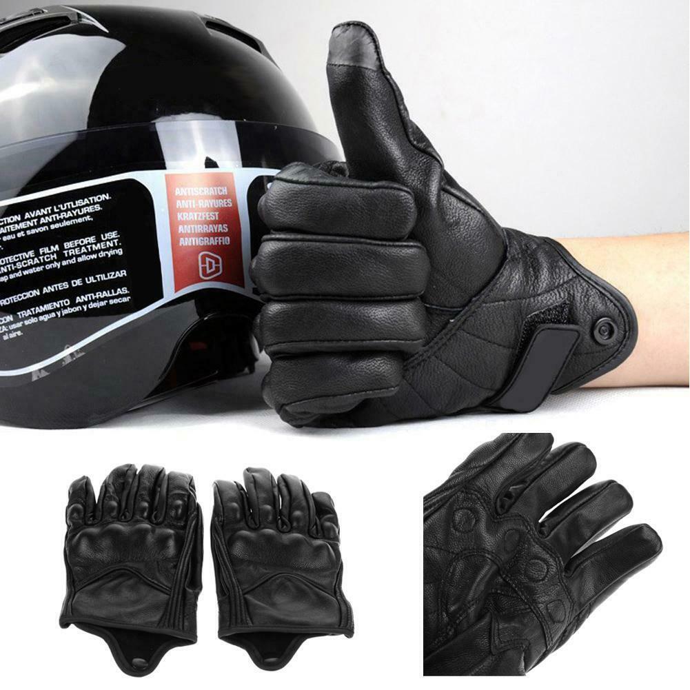 Retro Pursuit Perforated Real Leather Motorcycle Gloves Moto Waterproof Gloves Motorcycle Protective Gears Motocross Gloves gift62