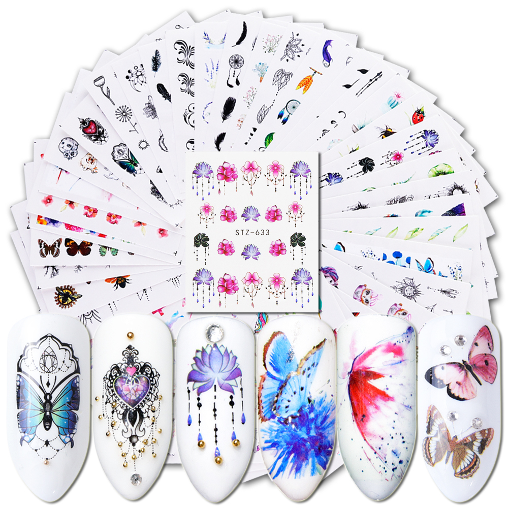 40pcs Watermark Slider Nail Stickers Decal Water Transfer Tattoo Flower Butterfly Decoration Manicure Adhesive Tip, Light yellow
40pcs Watermark Slider Nail Stickers Decal Water Transfer Tattoo Flower Butterfly Decoration Manicure Adhesive Tip, Light yellow