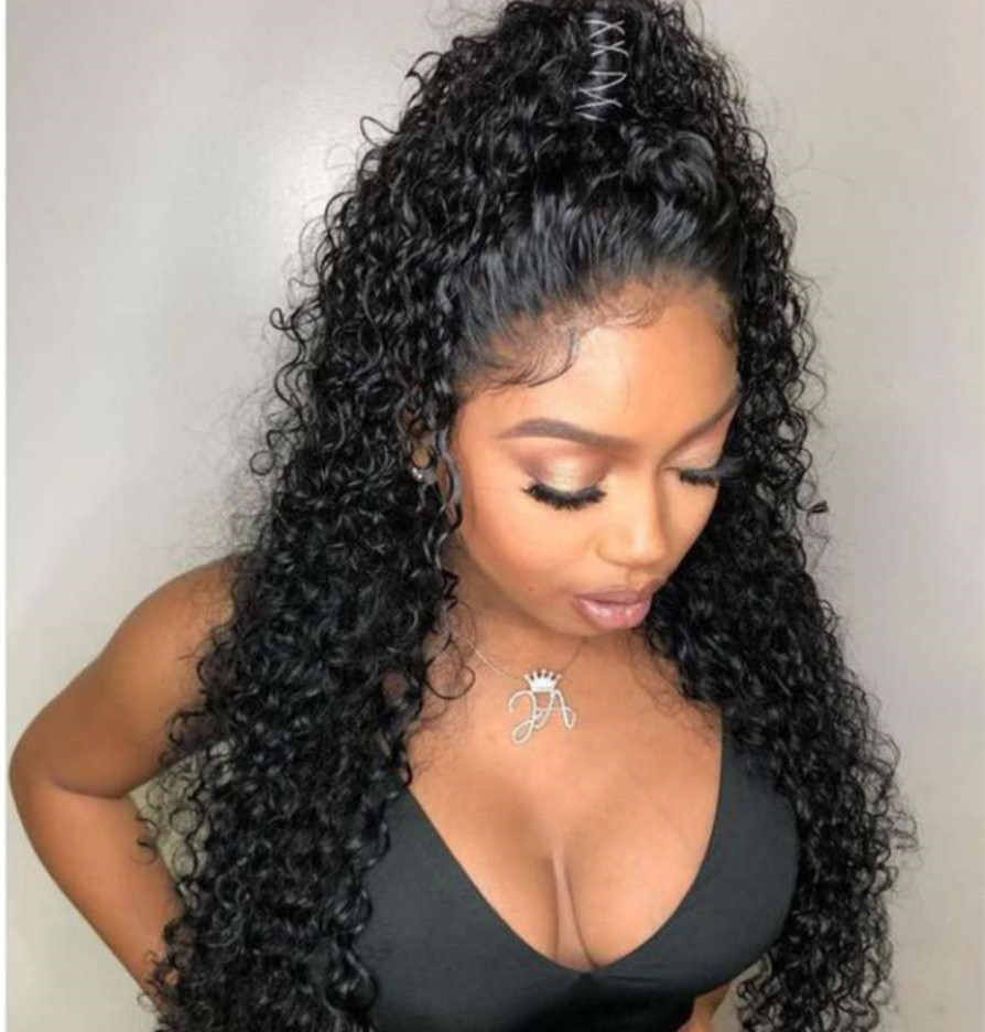 Curly Full Lace Frontal Wig 360 Pre Plucked With Baby Hair 130 Density Water Wavy Virgin Human Water Wave front Wigs for Black Women DIva2