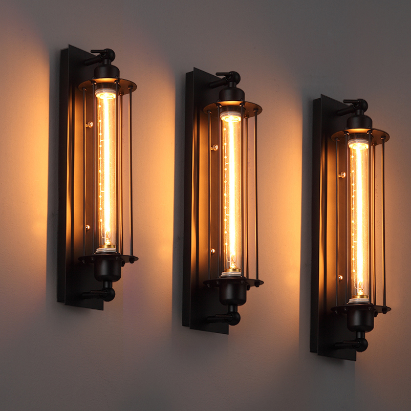 Vintage Loft Wall Lamps American Industrial Wall Light Edison E27 Bed-lighting Eye-lantern Wall Sconce Lights Home Decoration Lighting s ing