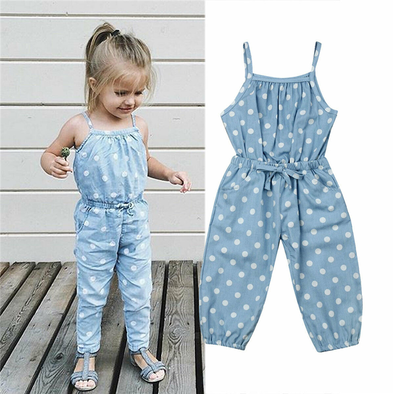 Kids Baby Girls Overalls Sleeveless Backless Romper Toddler Girl Jumpsuit Polka Dot Pants Trousers Girls Summer Clothes 2-5T, As photo show
Kids Baby Girls Overalls Sleeveless Backless Romper Toddler Girl Jumpsuit Polka Dot Pants Trousers Girls Summer Clothes 2-5T, As photo show